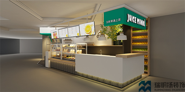 JUICE MUNKI奶茶店装修效果图